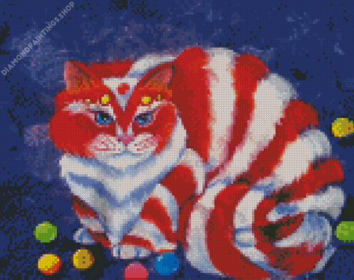 Colorful Kitten And Candy diamond painting