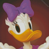 Daisy Duck diamond painting