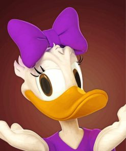 Daisy Duck diamond painting