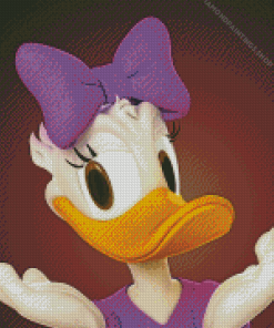 Daisy Duck diamond painting