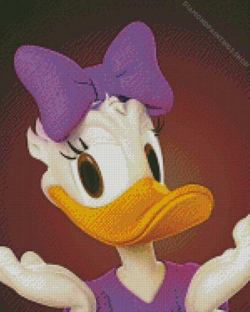 Daisy Duck diamond painting