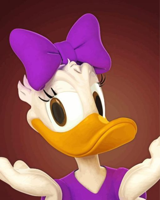 Daisy Duck diamond painting