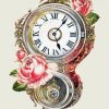 Floral Vintage Clock diamond painting
