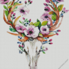 Flower Deer Skull diamond painting