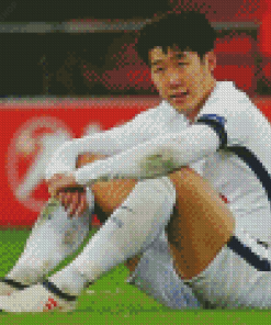 Footballer Son Heung Min diamond painting