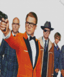 Kingsman Golden Circle Characters diamond painting