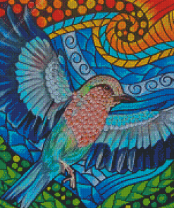 Lilac Breasted Roller Bird Art diamond painting