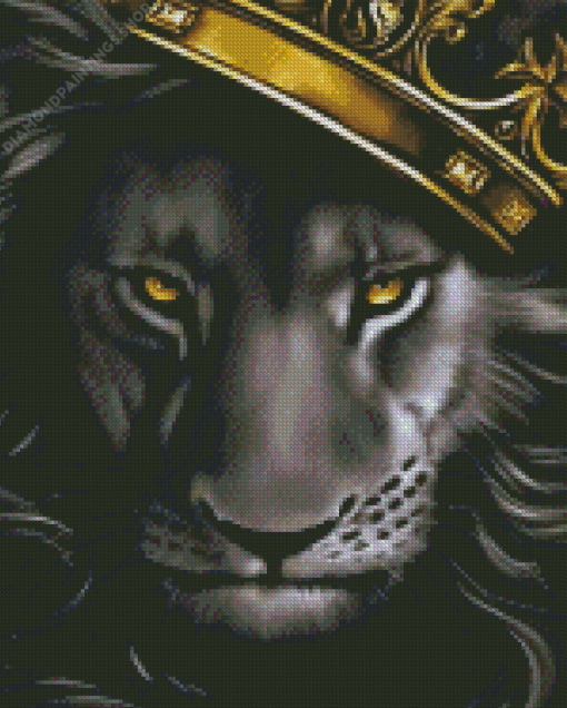 Lion King Of The Jungle diamond painting