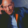 Patrick Stewart Actor diamond painting