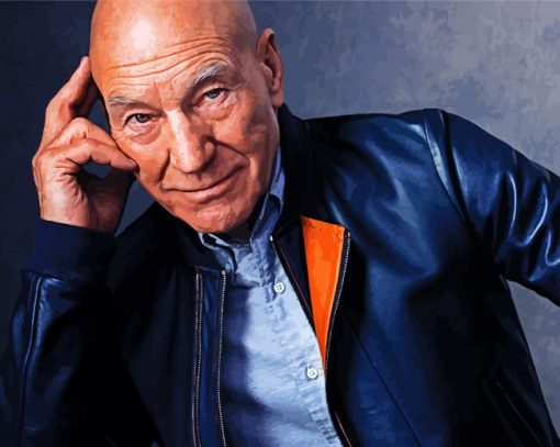 Patrick Stewart Actor diamond painting