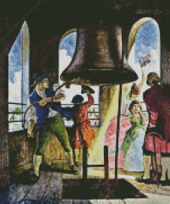 Retro Liberty Bell diamond painting