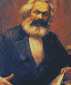 Vintage Karl Marx diamond painting