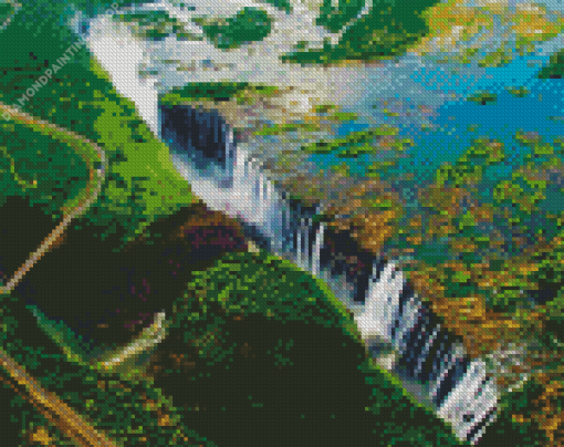 Victoria Waterfall Zambia diamond painting