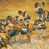 African Hunting Dogs Animals diamond painting