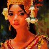 Apsara Dancer Cambodia Art diamond painting