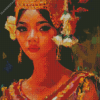 Apsara Dancer Cambodia Art diamond painting