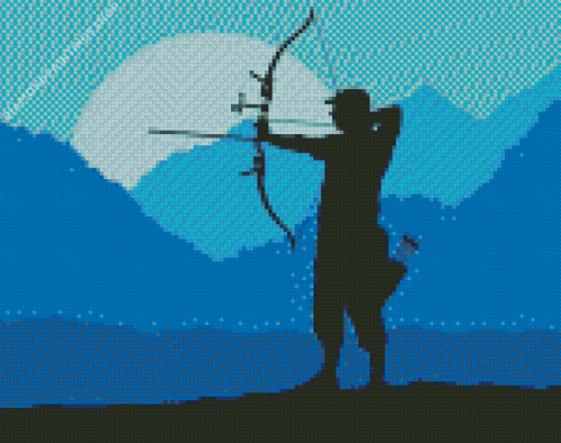 Archer Silhouette Art diamond painting