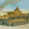 Army Tanks In The Desert War diamond painting