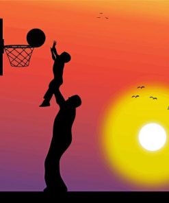 Basketball Silhouette diamond painting