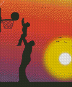 Basketball Silhouette diamond painting