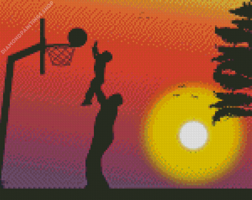 Basketball Silhouette diamond painting