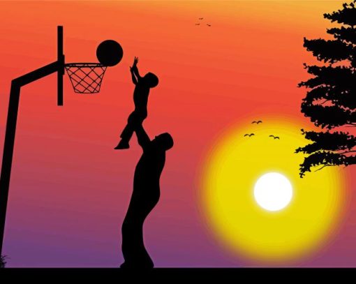 Basketball Silhouette diamond painting