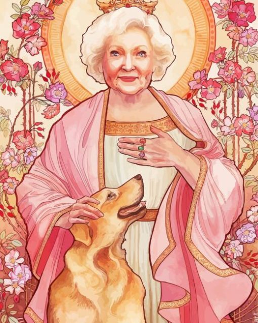 Betty White diamond painting