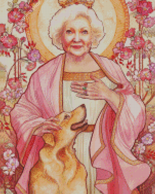 Betty White diamond painting