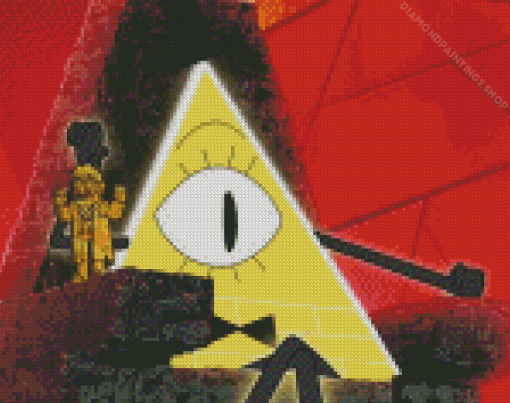 Bill Cipher diamond painting