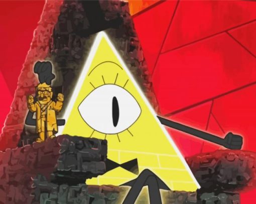 Bill Cipher diamond painting