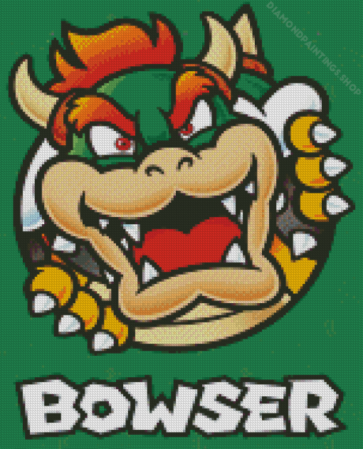 Bowser diamond painting