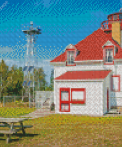 Cabot Head Lighthouse Georgian Bay diamond painting