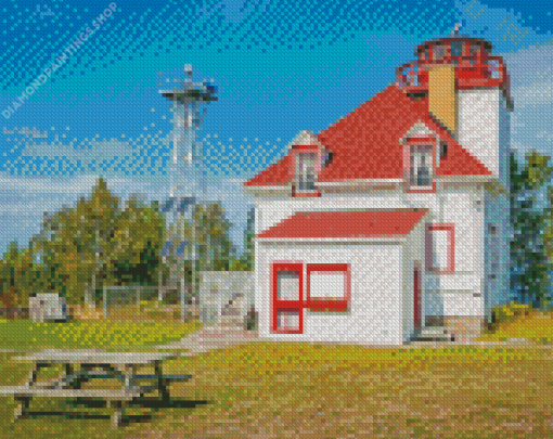 Cabot Head Lighthouse Georgian Bay diamond painting