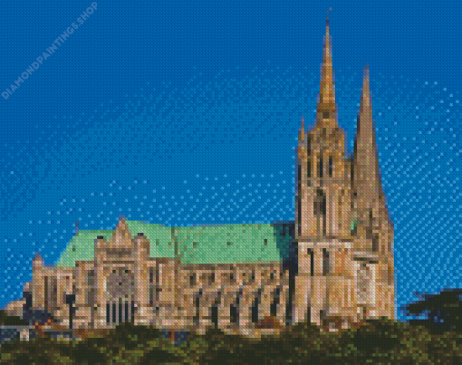 Chartres Cathedral France diamond painting