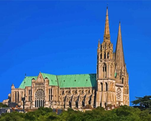 Chartres Cathedral France diamond painting