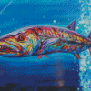 Colorful Barracuda Fish diamond painting