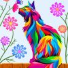 Colorful Cat Art diamond painting