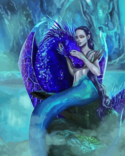 Dragon And Mermaid diamond painting