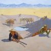 Fight For The Waterhole By Frederic Remington diamond painting