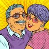 Grandparents Pop Art diamond painting