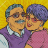 Grandparents Pop Art diamond painting