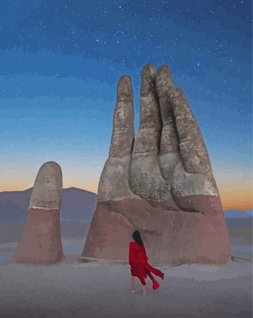 Hand Of The Desert In Atacama Desert diamond painting