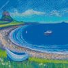 Holy Island Of Lindisfarne Boats Art diamond painting