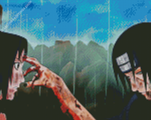 Itachi And Sasuke Naruto diamond painting