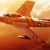 Jet Fighter F86 Sabre diamond painting