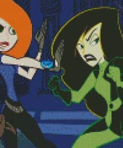 Kim Possible And Shego diamond painting