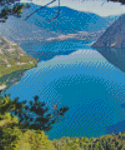 Lake Idro diamond painting