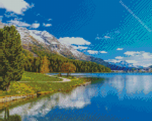 Lake Saint Moritz diamond painting