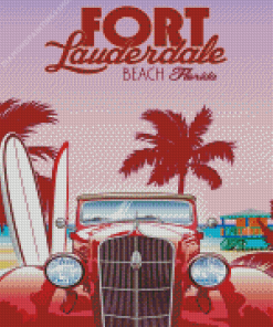 Lauderdale Beach Poster diamond painting