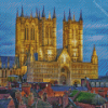 Lincoln Cathedral At Night diamond painting